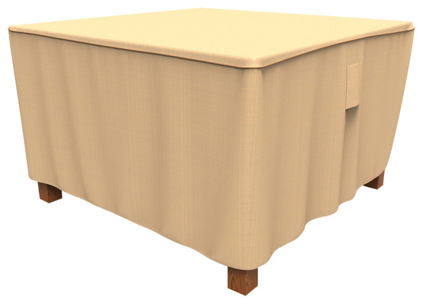 NeverWet Savanna Square Patio Table Covers, Medium - 28"h X 46"l X 46"w