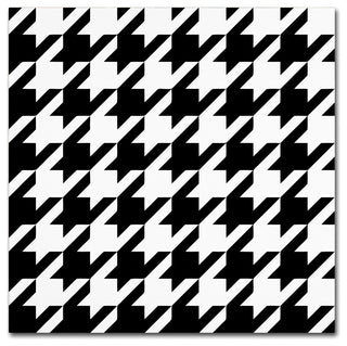 Color Bakery 'Houndstooth II' Canvas Art, 14"x14"