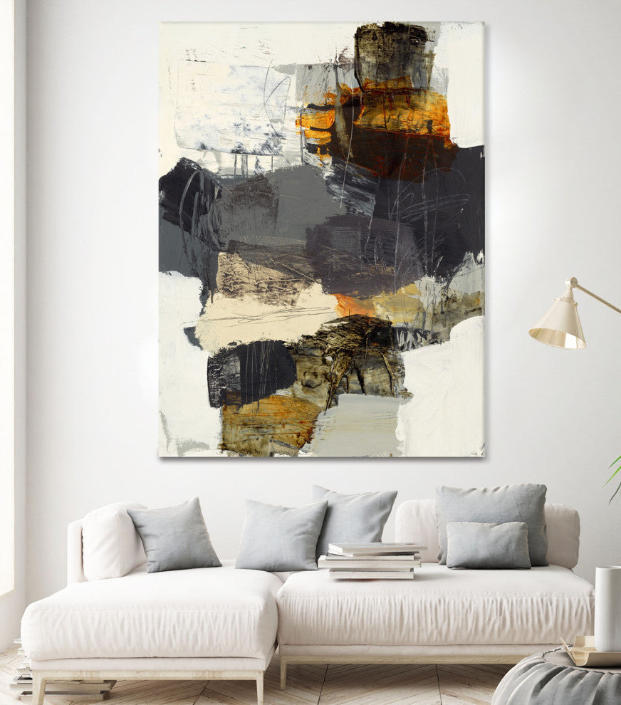 Monochrome Manta IV - 72 x 54 by Brent Foreman