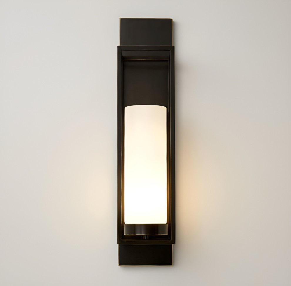 Luxury Wall Lamp in Palace Style for Living Room, Bedroom, Black + Gold, Cool Light