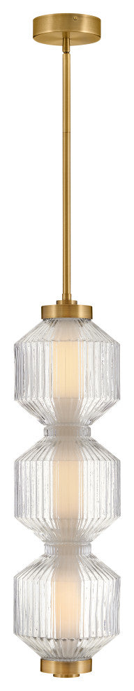 Fredrick Ramond Reign Small Led Convertible Pendant, Lacquered Brass