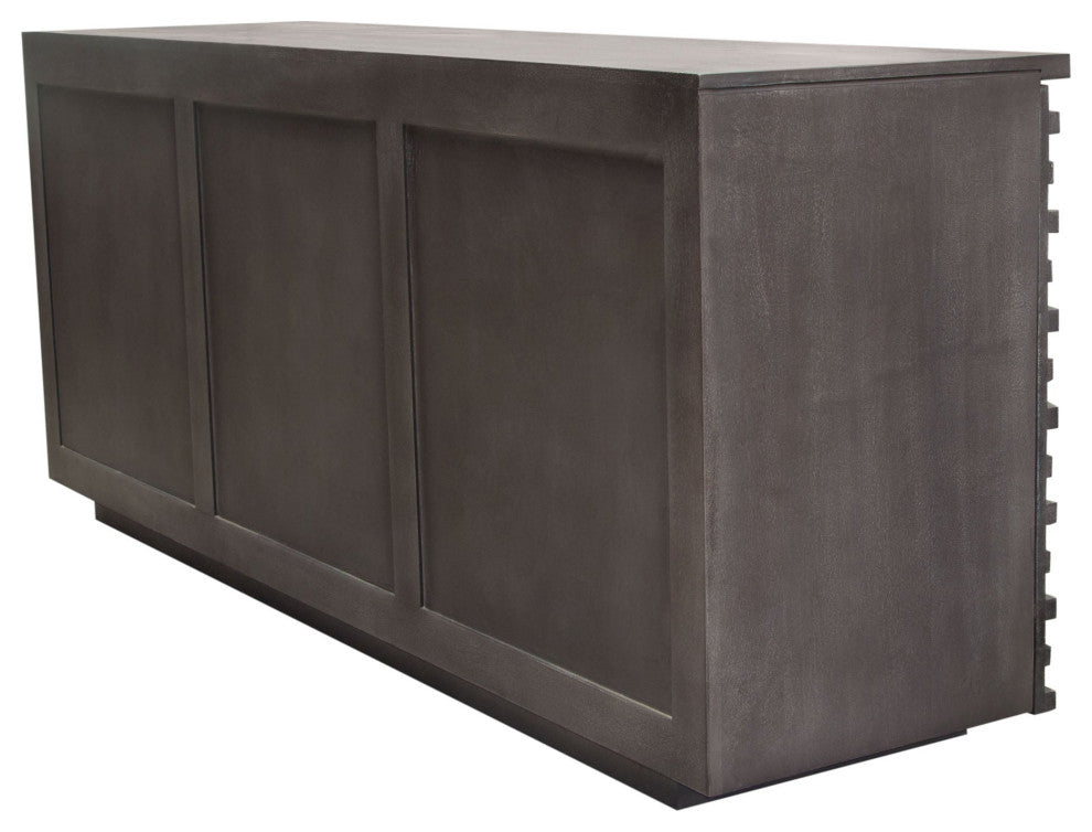 Bastille 3-Door Sideboard, Smoke Gray