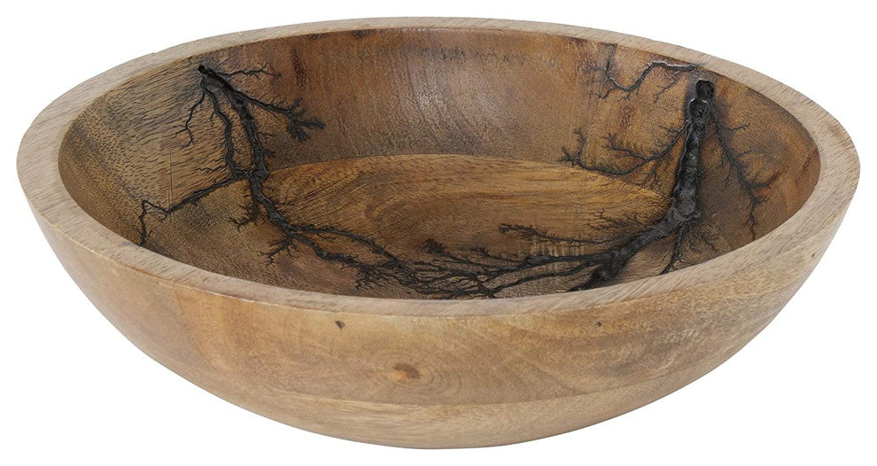 Tree of Life Carved Wood Bowl