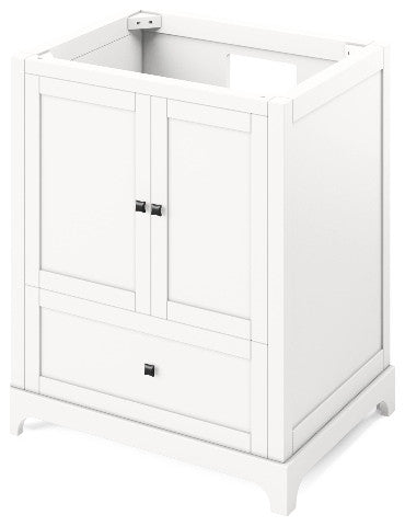 Addington Modern 30" White Vanity, Boulder Cultured Marble Vanity Top