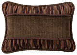 Corduroy Pillow With Rouching Details, 14"x20"
