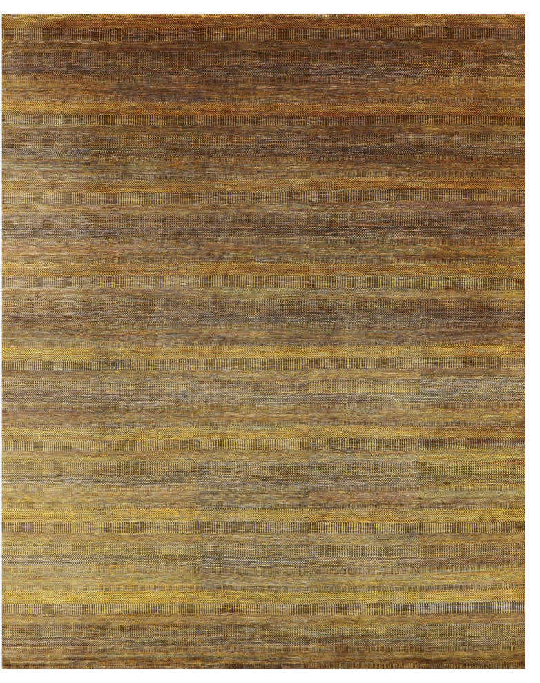 12' 0" X 15' 0" Wool and Silk Super Savannah Gabbeh Hand-Knotted Rug Q8991