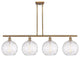 Innovations 516-4I-BB-G1215-10-LED 4 Light Island Light, Brushed Brass