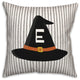 Halloween Monogram Hat E 18x18 Spun Poly Pillow
