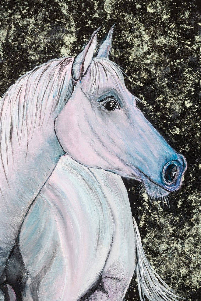 "Pink Lady" Painting Print on Wrapped Canvas, 20"x30"