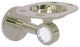 Clearview Tumbler and Toothbrush Holder with Groovy Accents, Polished Nickel
