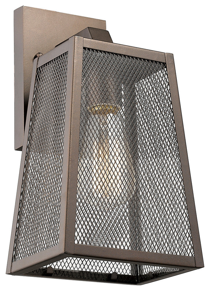 CHLOE Lighting EMERSON 1-Light Rubbed Bronze Outdoor Wall Sconce 12"