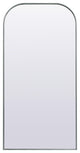Metal Frame Arch Full Length Mirror 35X72 Inch, Silver