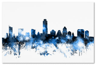 "Austin, Texas Skyline II" Canvas Art by Michael Tompsett