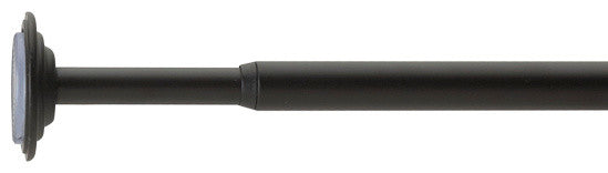 Coretto Tension Rod, Black, 24-36"