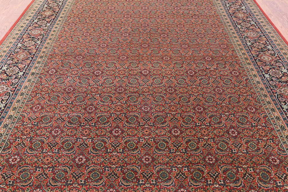 9' 0" X 12' 1" Persian Hill Herati Handmade Wool Rug - Q13161