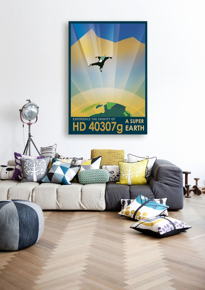 Epic Graffiti "Visions of the Future: HD 40307g" Giclee Canvas Wall Art, 40"x60"