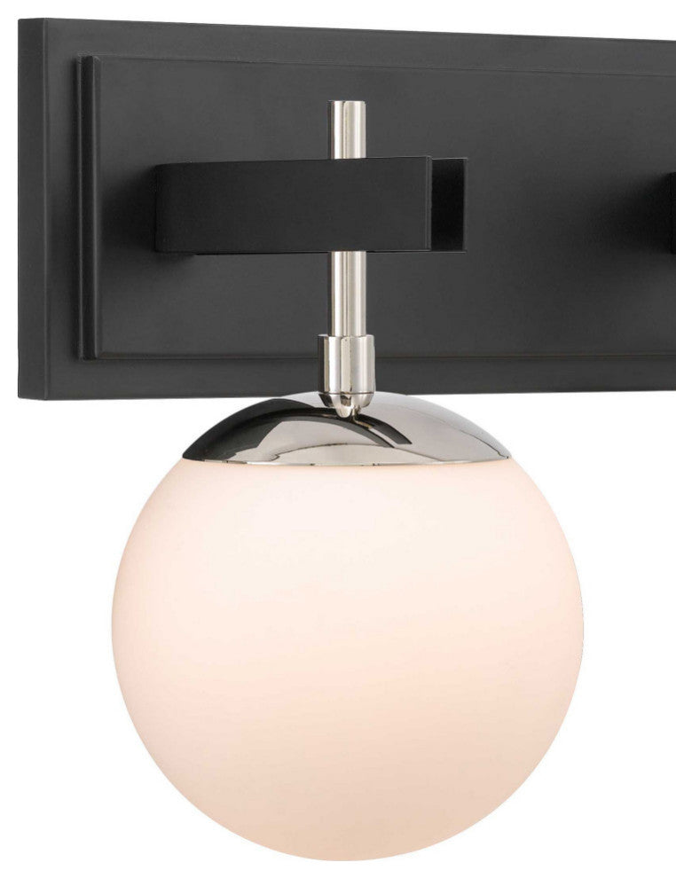 Allie 2-Lt Bath - Black/Polished Nickel