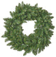 24" Norway Spruce Pre-Lit Warm White LED Artificial Christmas Wreath, Green