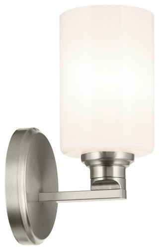9.5" 1-Light Wall Sconce With Opal Glass