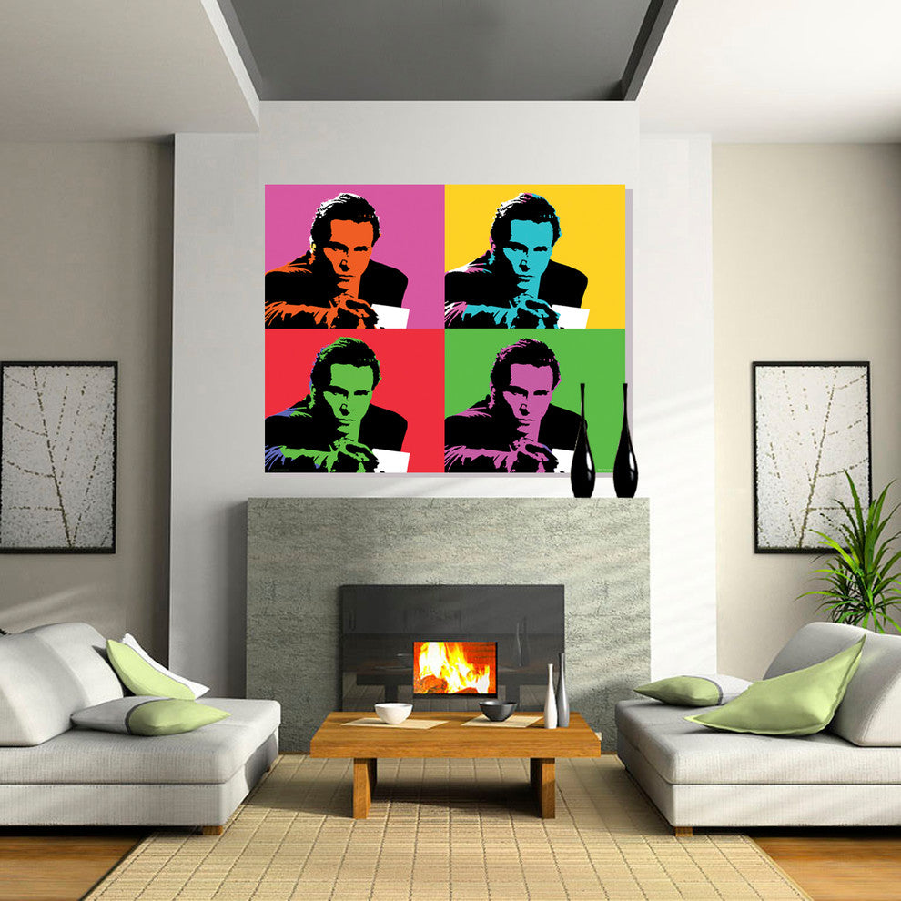 American Psycho Pop Art Print, 36"x45" Rolled