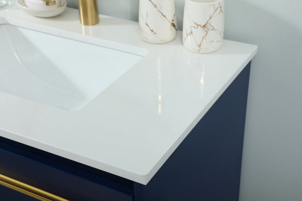 Sue 30" Single Bathroom Vanity, Blue