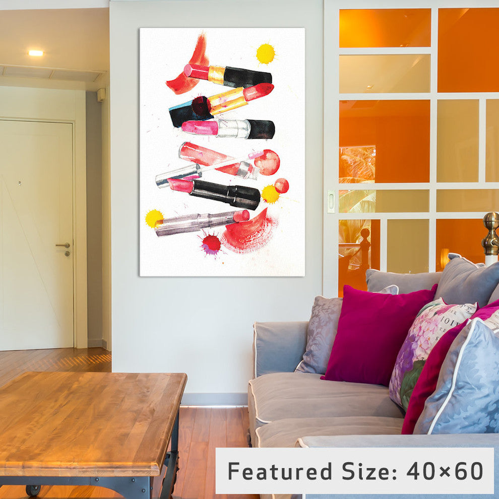 "Lipsticks Collection" by Rongrong DeVoe, 26x18x1.5