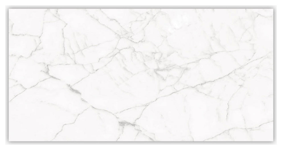 Core White Polished 12x24 Porcelain Tile