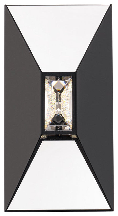 Vida LED Outdoor Wall Sconce in Black