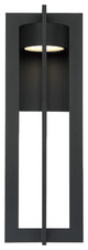 Chamber LED Outdoor Wall Sconce 3000K, Black, 25"