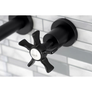 KS8020NX Two-Handle Wall Mount Tub Faucet, Matte Black