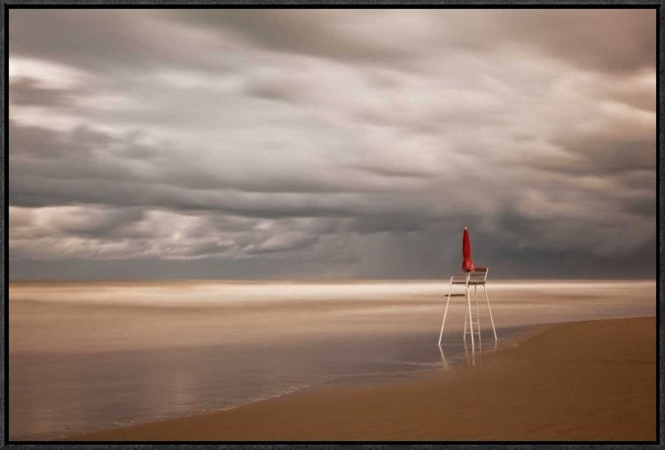 "Red" Framed Canvas Giclee by Massimo Della Latta, 31x21"