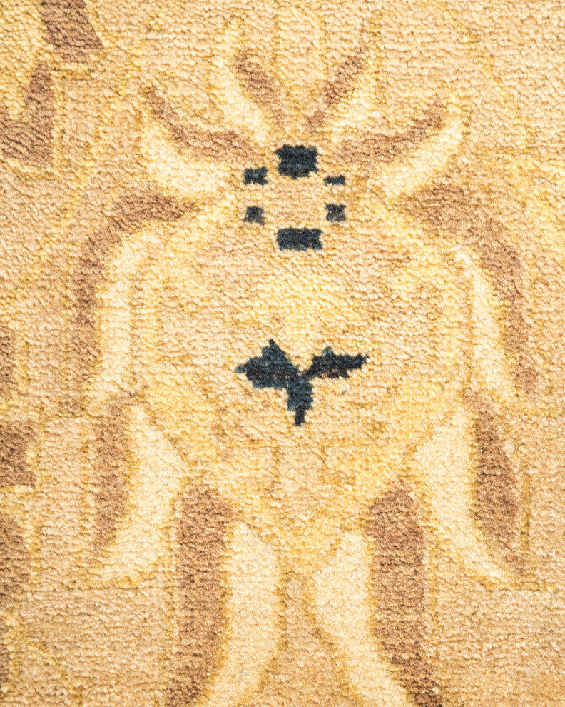 Mogul, One-of-a-Kind Hand-Knotted Area Rug Yellow, 5'10"x9'1"