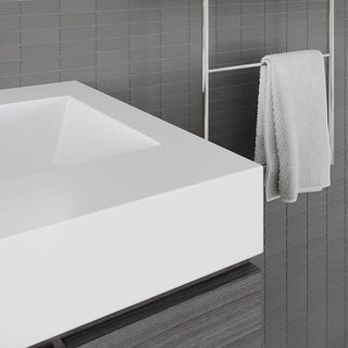 Boutique Bath Vanity, Vulcan Ash Gray, 24", Single Sink, Wall Mount