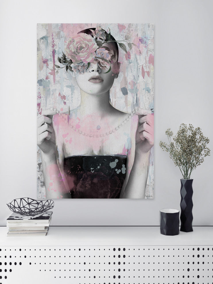 "Be like a Flower" Painting Print on Wrapped Canvas, 40"x60"