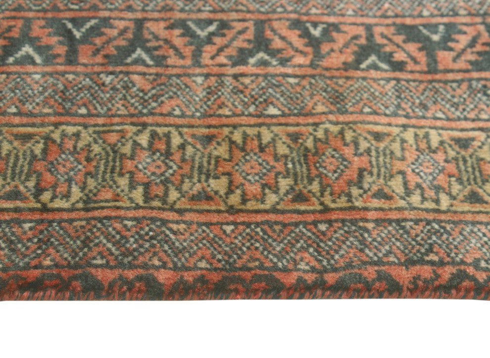 Vintage Distressed Daniella Beige/Rust Rug, 3'8x6'7