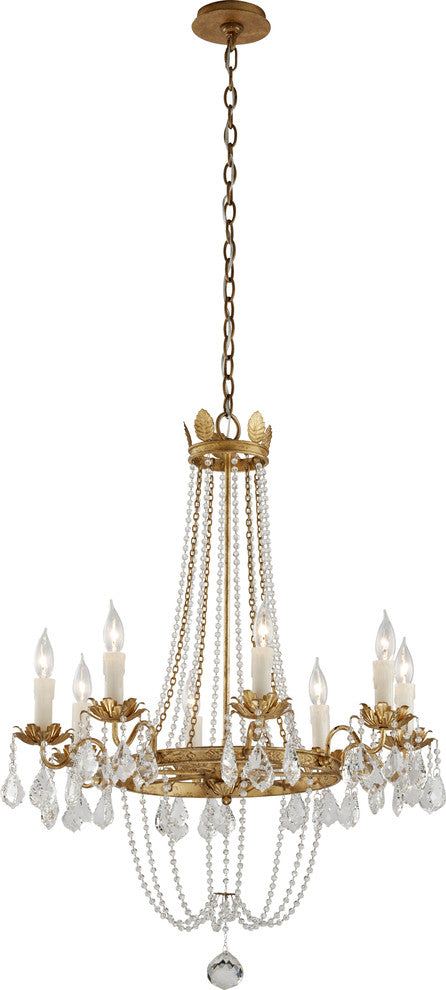 Troy Lighting Viola Eight Light Chandelier F5366