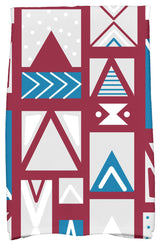 Merry Susan Holiday Geometric Print Kitchen Towel, Cranberry