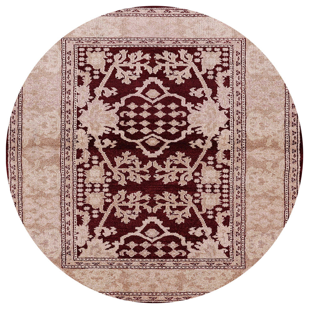 Ahgly Company Indoor Round Mid-Century Modern Area Rugs, 8' Round