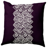 Cowry Stack Outdoor Pillow, Purple, 18"x18"