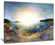 "Rocky Coast in Andaman Sea" Landscape Wall Art Canvas Print, 20"x12"