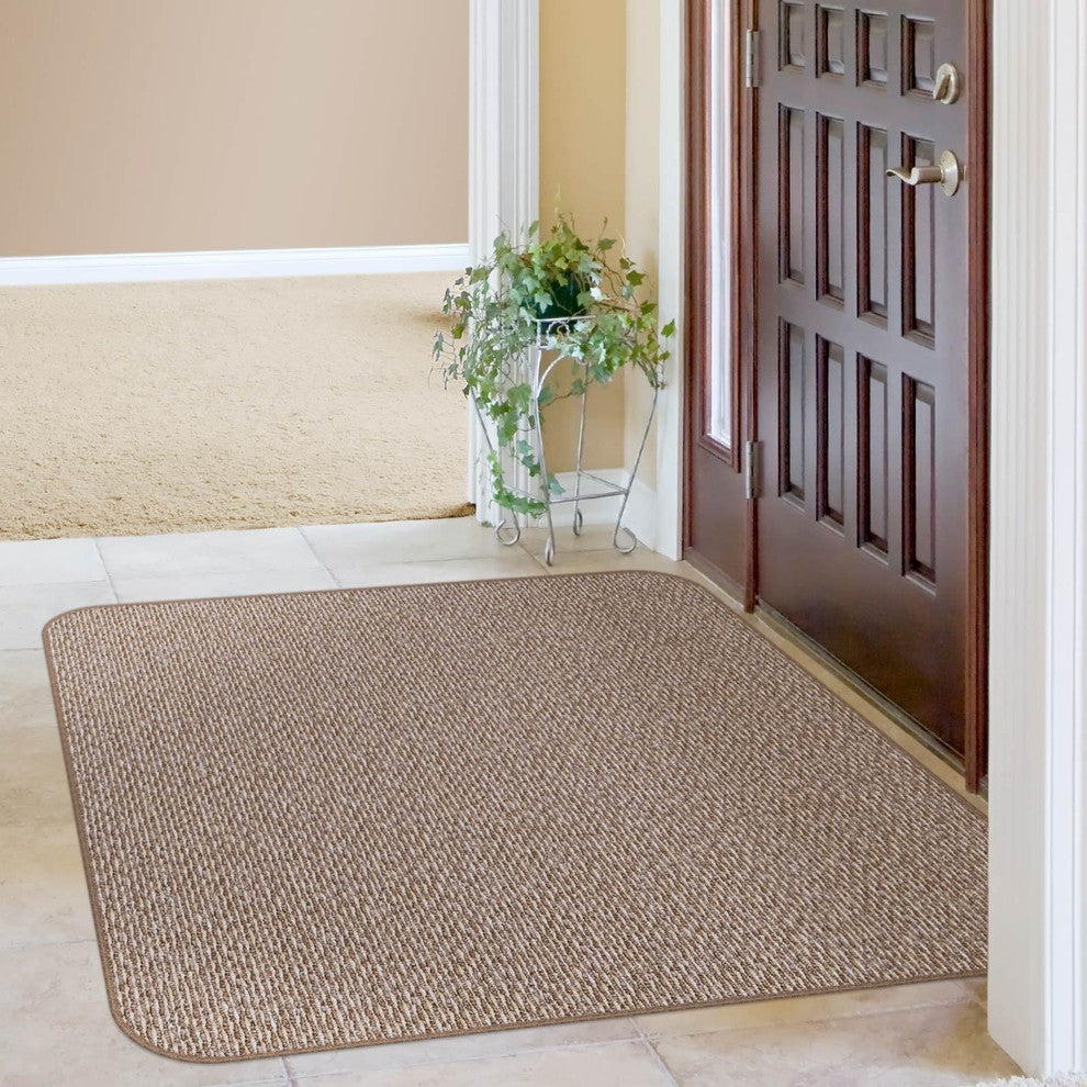 Skid-Resistant Area Rug Praline Brown, 4'x6'