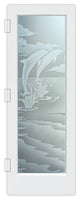 Interior Prehung Door or Interior Slab Door - Dolphins Leaping - Primed -...