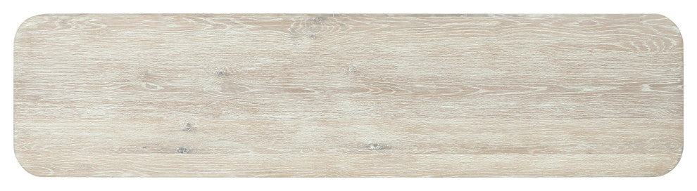 Tiber 74" Oak Veneer Buffet Sideboard, Whitewashed