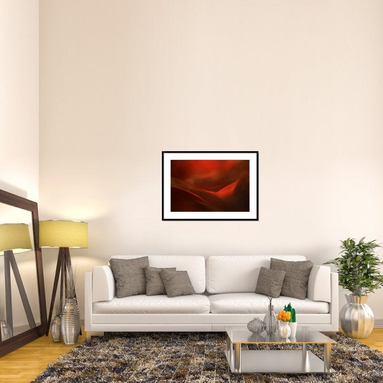 "The Red Valley" Framed Digital Print by Heidi Westum, 44x32"