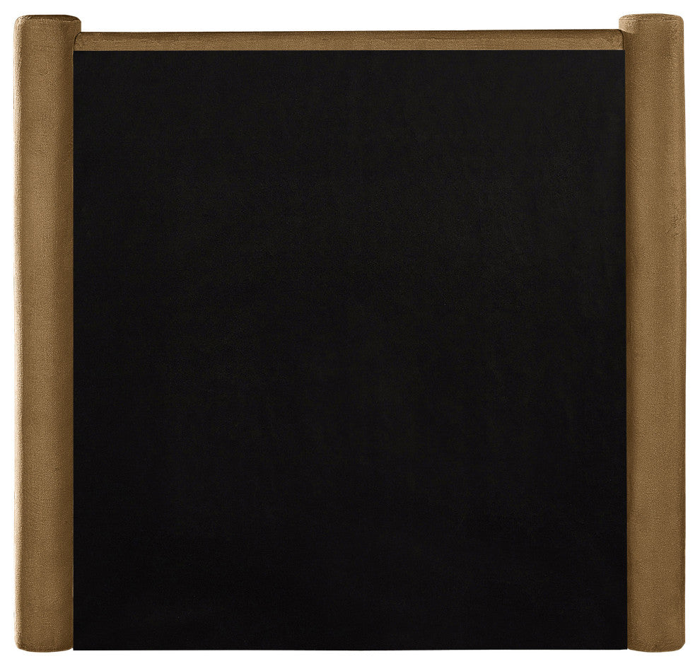 Elias Upholstered Bed, Saddle, Twin, Velvet