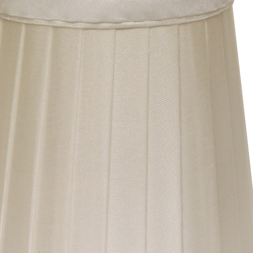 5" Slate Gray Set of 6 Slanted Pleat Chandelier Silk Lampshades