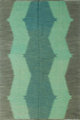 Winchester Kilim Pelltun Lt. Green Rug