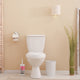 Toilet Brush and Holder - Decorative Plastic Bathroom Accessory, Orchid