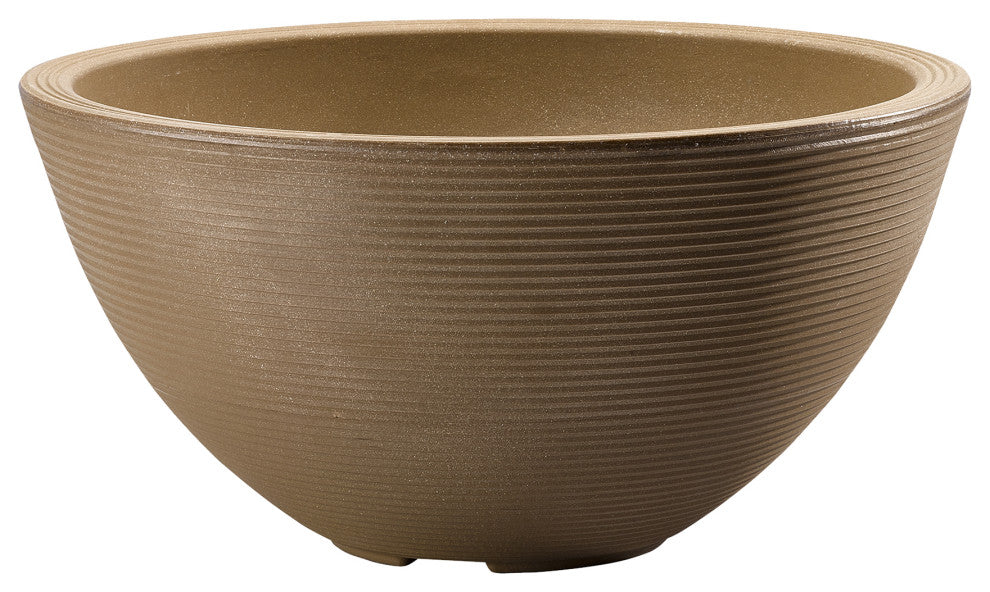 Delano 16" Planter, Mocha, 26" Bowl