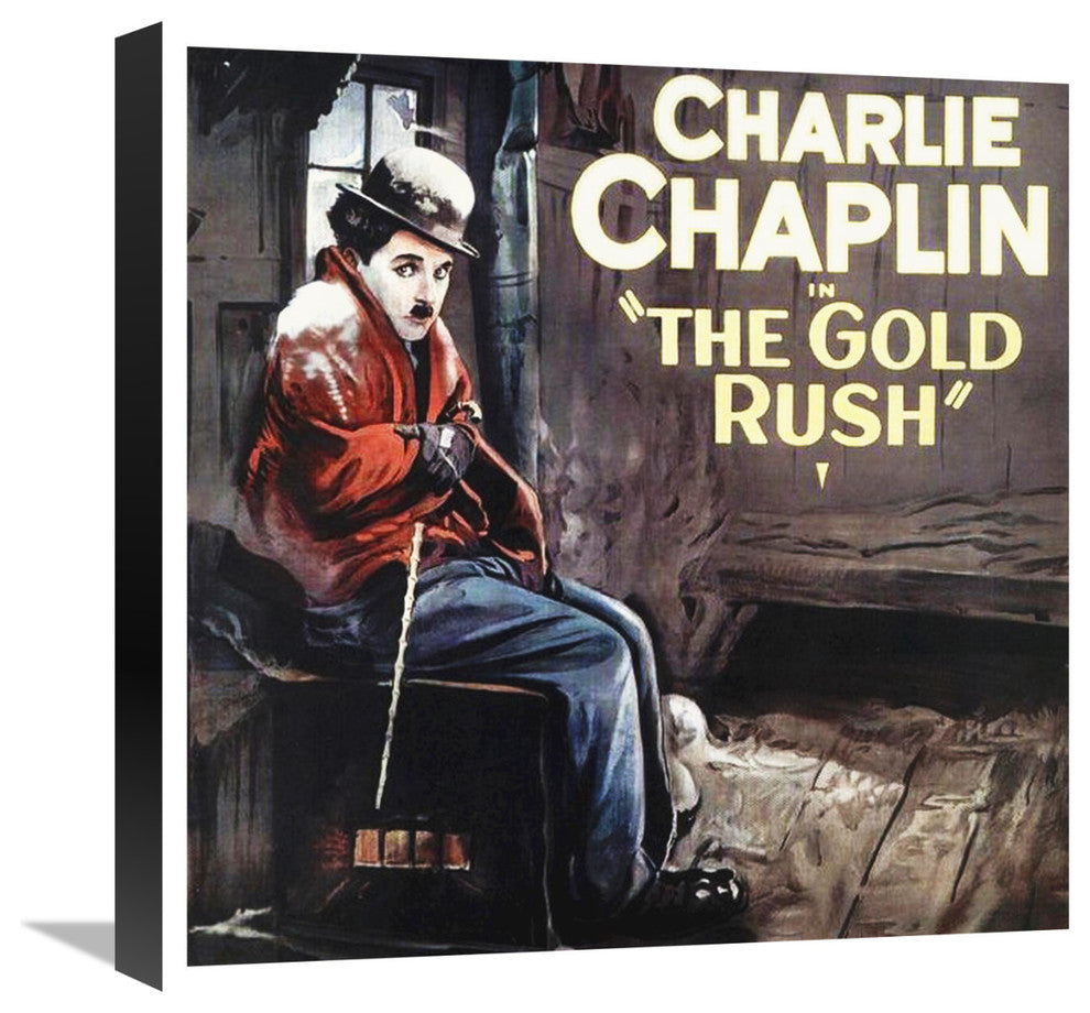"Charlie Chaplin - The Gold Rush, 1925" Canvas Giclee, 18"x18"
